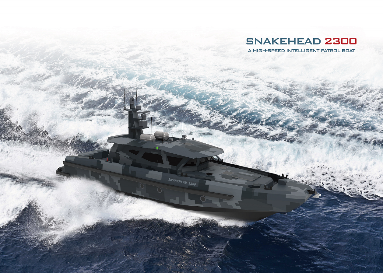 SnakeHead 2300 interceptor patrol boat offshore security